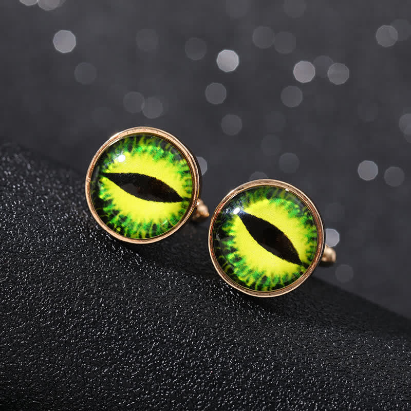 Boutons de manchette pour hommes en forme de globe oculaire du diable horrible - Style #7 - image 13