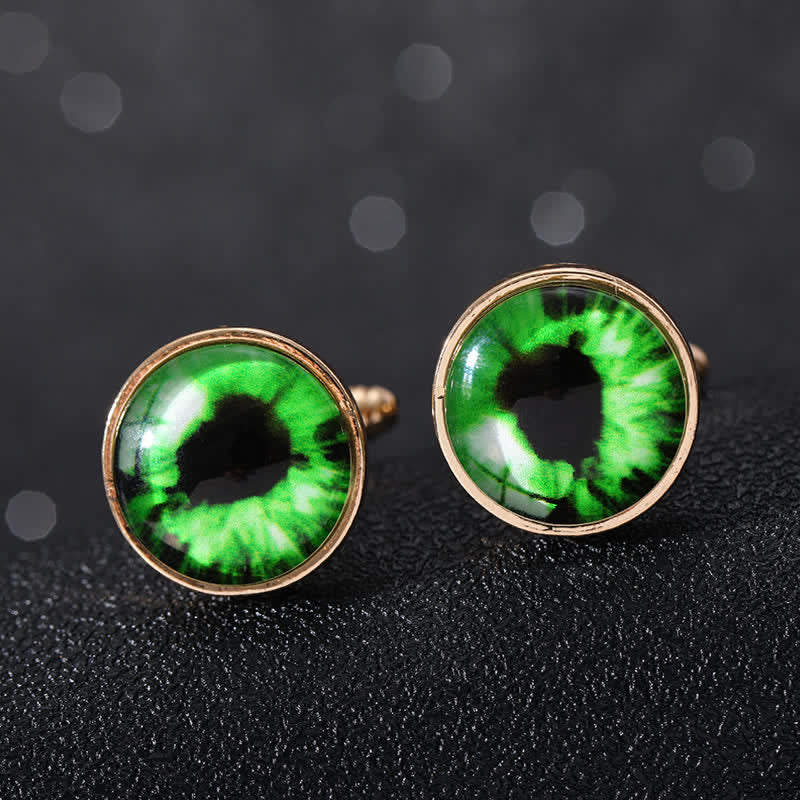 Boutons de manchette pour hommes en forme de globe oculaire du diable horrible - Style #13 - image 24