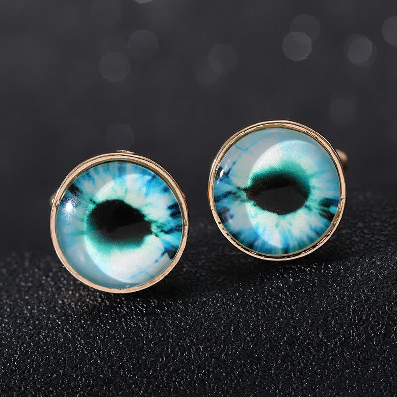 Boutons de manchette pour hommes en forme de globe oculaire du diable horrible - Style #12 - image 22