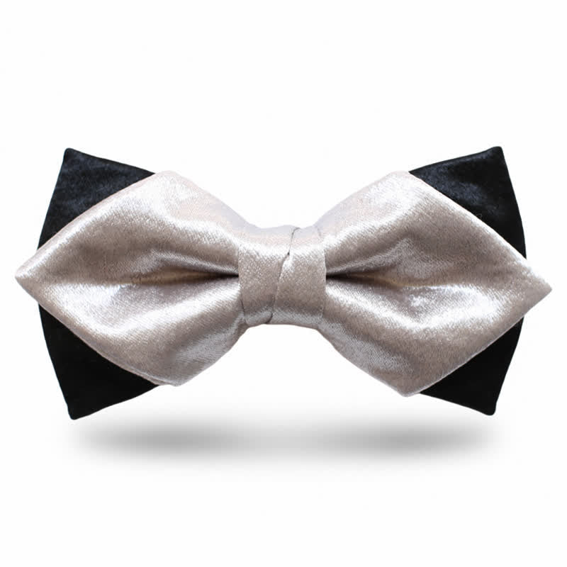 Nœud papillon double épaisseur noir Gainsboro pour homme