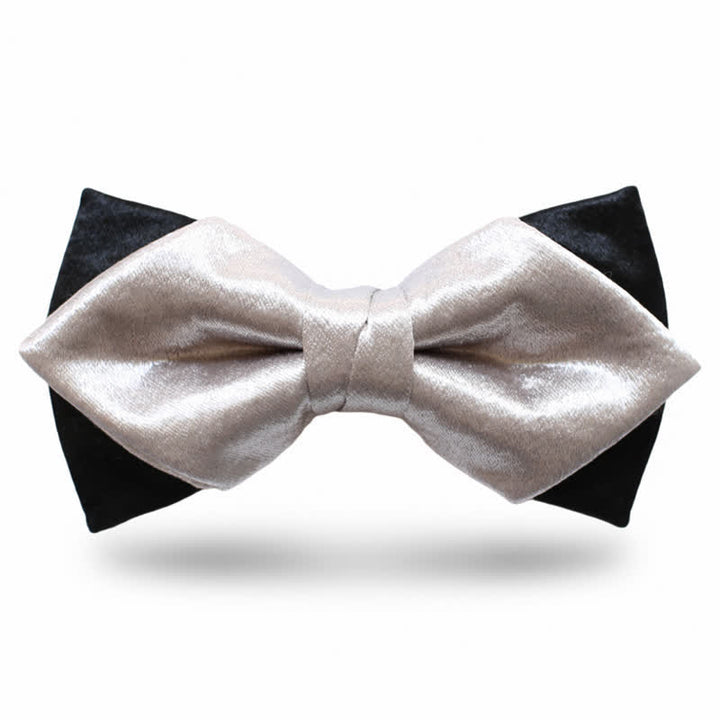 Nœud papillon double épaisseur noir Gainsboro pour homme