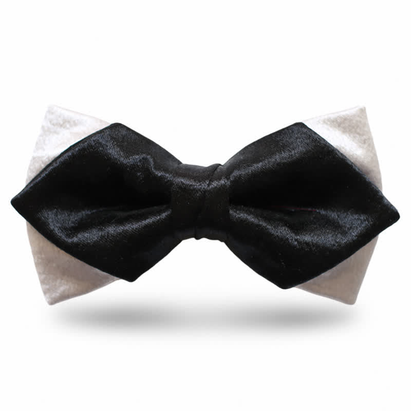 Nœud papillon double épaisseur noir Gainsboro pour homme