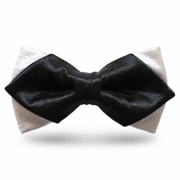 Nœud papillon double épaisseur noir Gainsboro pour homme