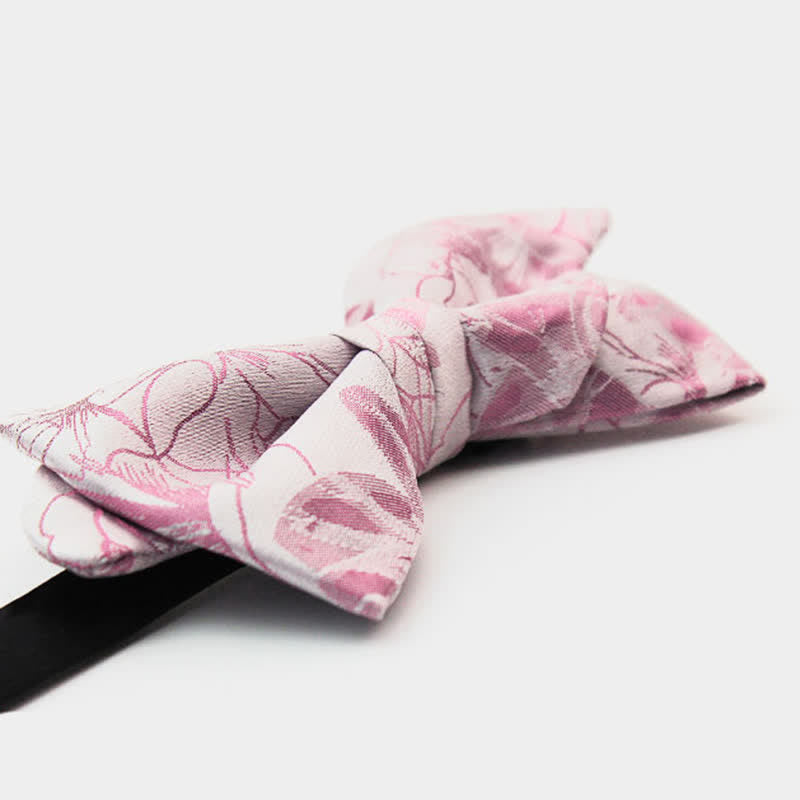 Nœud papillon floral en forme de moustache unique pour homme