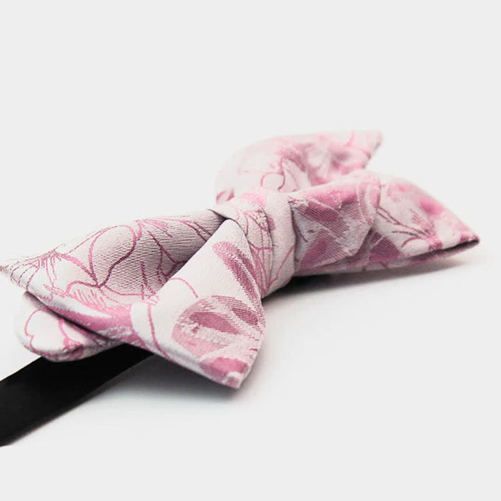 Nœud papillon floral en forme de moustache unique pour homme