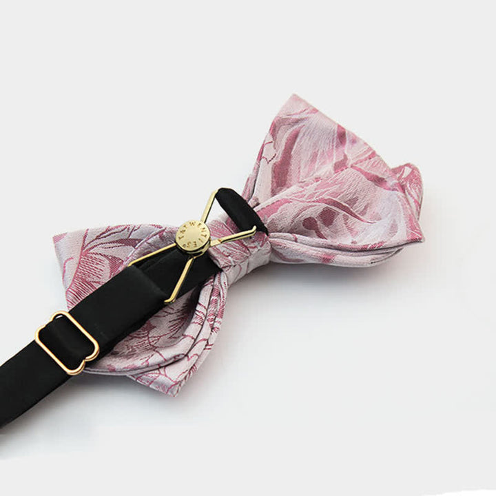Nœud papillon floral en forme de moustache unique pour homme