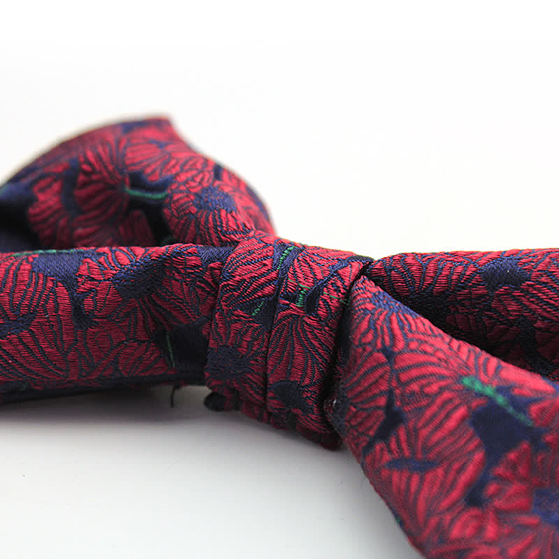 Nœud papillon floral en forme de moustache unique pour homme