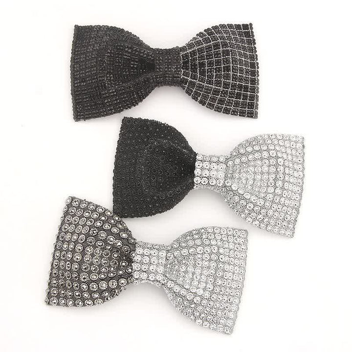 Nœud papillon pour homme avec strass en résine de couleur brillante