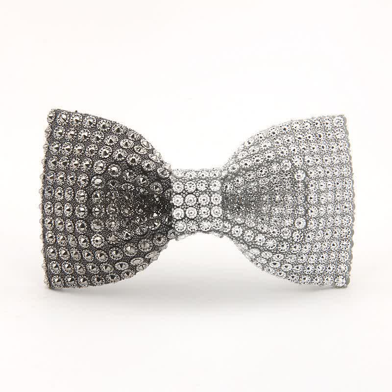 Nœud papillon pour homme avec strass en résine de couleur brillante