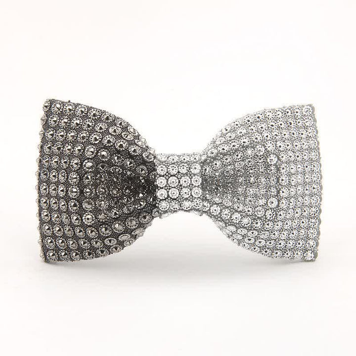 Nœud papillon pour homme avec strass en résine de couleur brillante