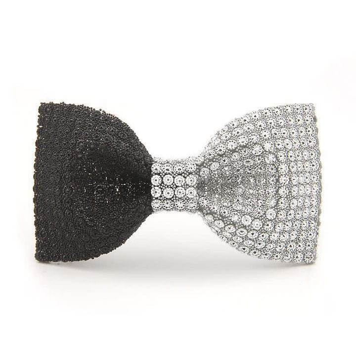 Nœud papillon pour homme avec strass en résine de couleur brillante