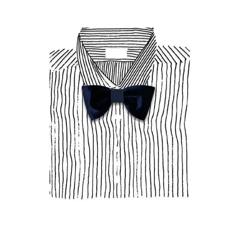 Nœud papillon luxueux en velours double épaisseur pour homme