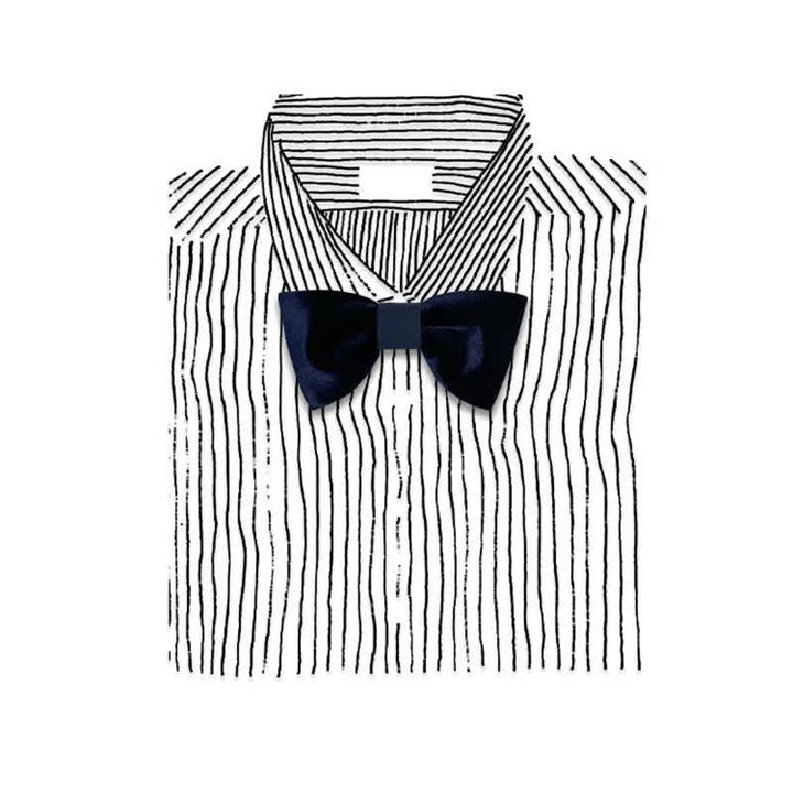 Nœud papillon luxueux en velours double épaisseur pour homme
