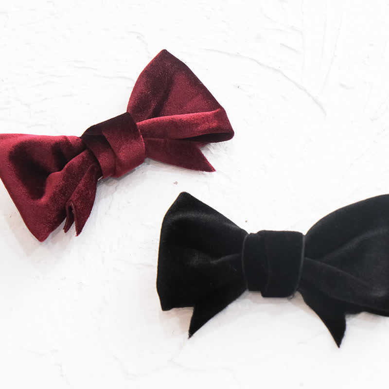 Elnuk Styles Nœud papillon en velours noir pour homme, Noir, Grand Elnuk Styles Nœud papillon en velours noir pour homme, Noir, Grand