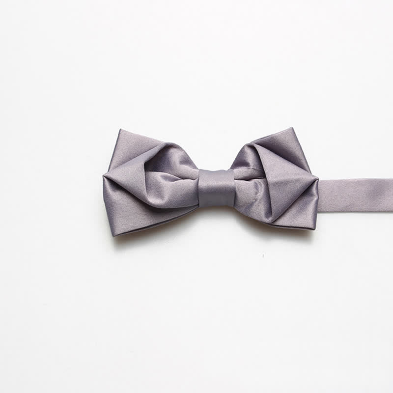 Nœud papillon simple de couleur unie pour homme