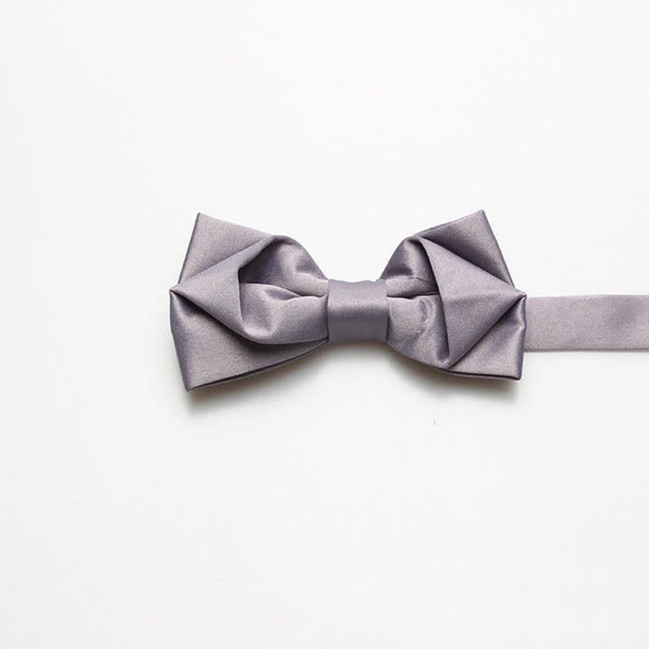 Nœud papillon simple de couleur unie pour homme