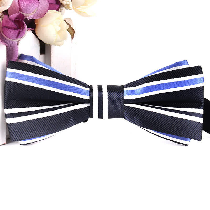 Nœud papillon rayé coloré et élégant pour homme
