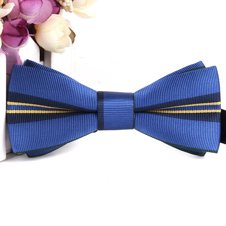 Nœud papillon rayé coloré et élégant pour homme