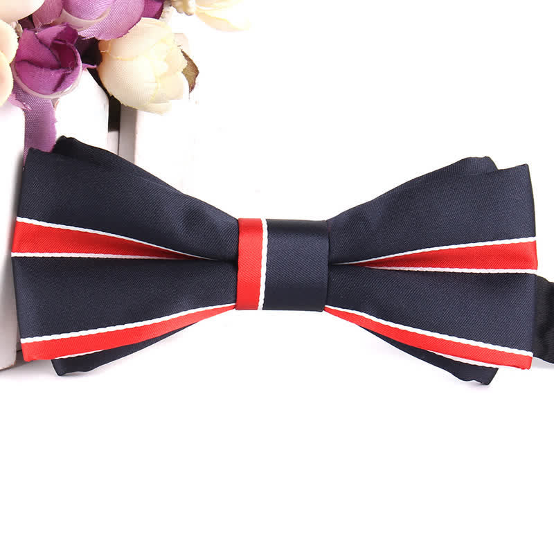 Nœud papillon rayé coloré et élégant pour homme