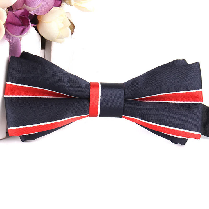 Nœud papillon rayé coloré et élégant pour homme