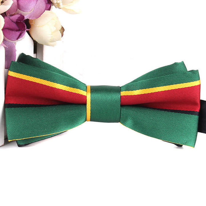 Nœud papillon rayé coloré et élégant pour homme