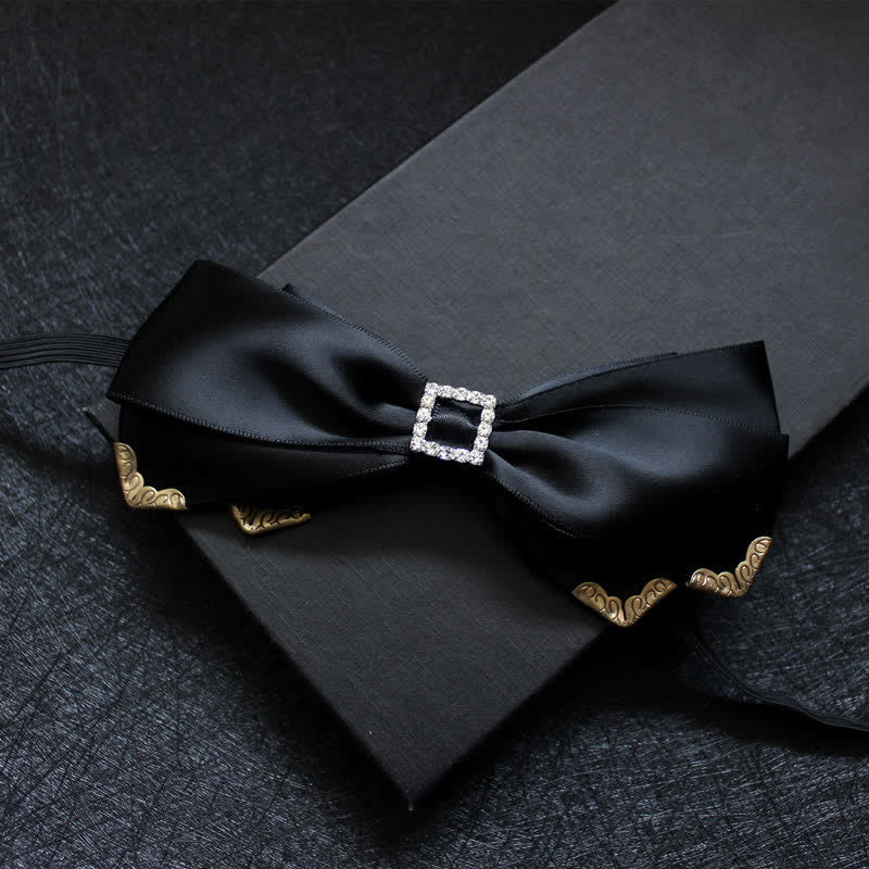 Noeud papillon de mariage classique à trois couches pour homme