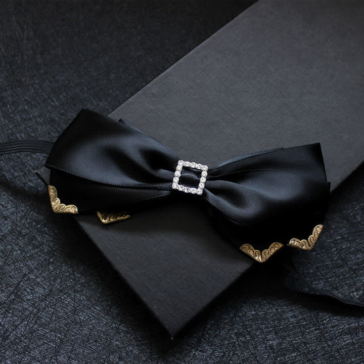 Noeud papillon de mariage classique à trois couches pour homme