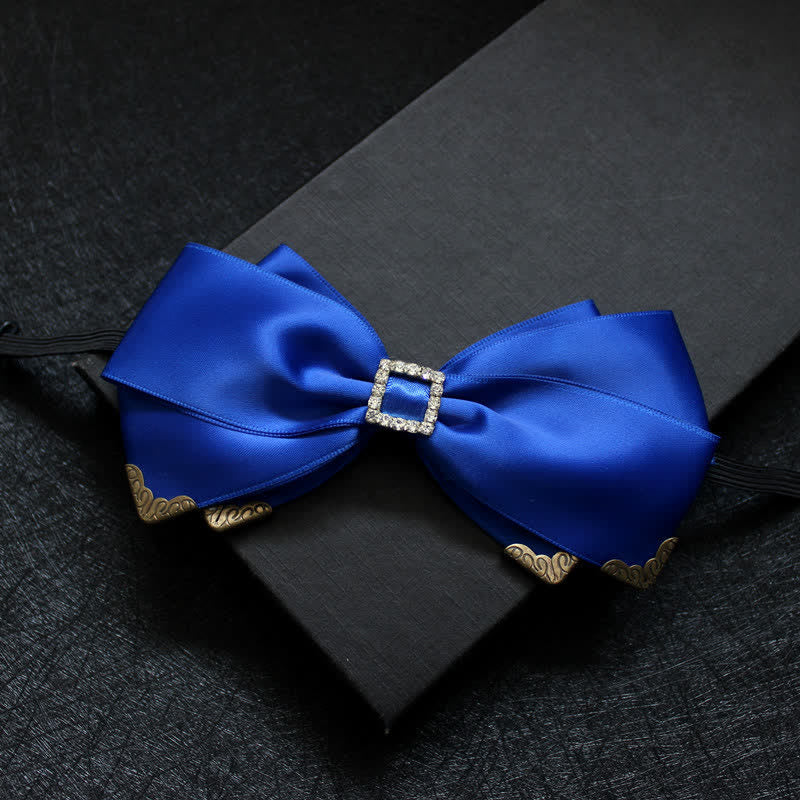 Noeud papillon de mariage classique à trois couches pour homme