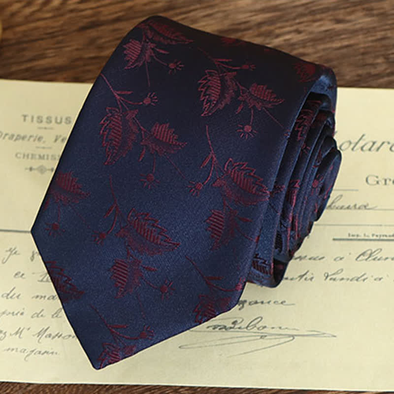 Cravate à motif floral vintage pour homme - image 20