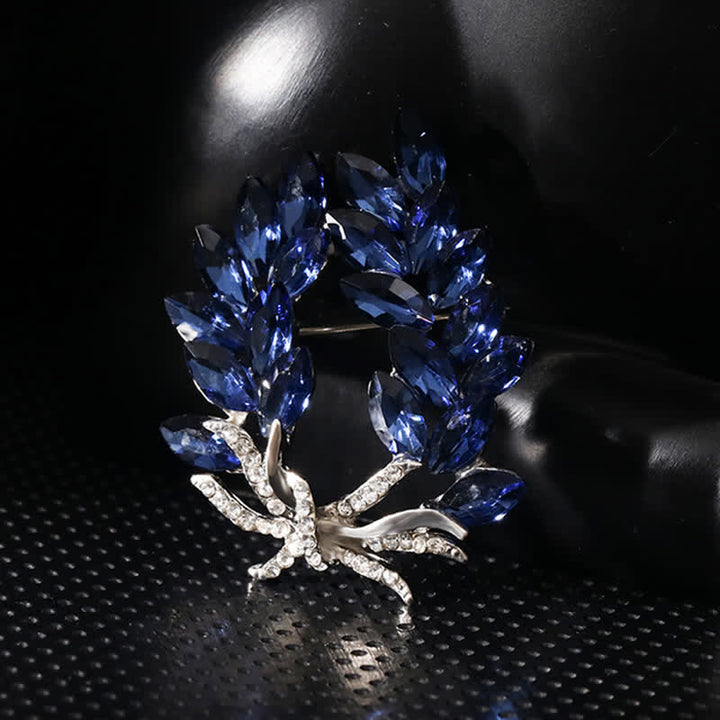 Broche de luxe en forme de bouquet d'épis de blé pour femme