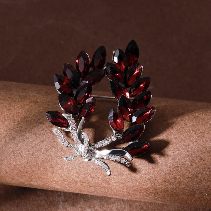 Broche de luxe en forme de bouquet d'épis de blé pour femme