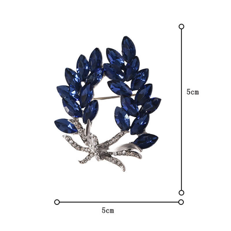 Broche de luxe en forme de bouquet d'épis de blé pour femme