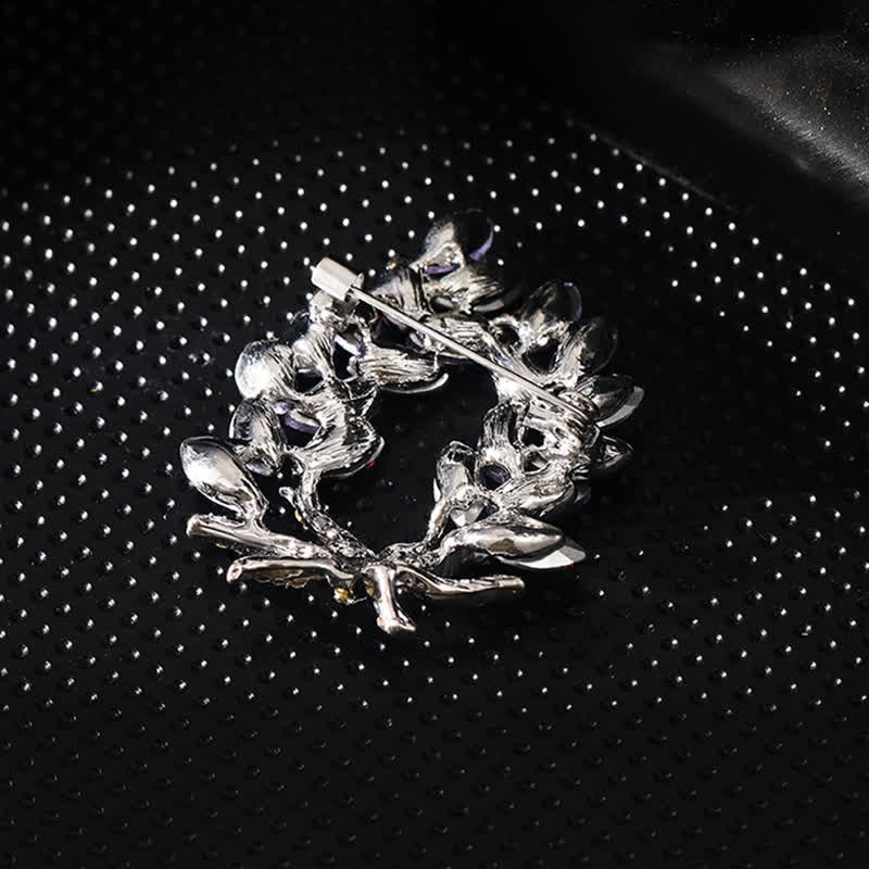 Broche de luxe en forme de bouquet d'épis de blé pour femme