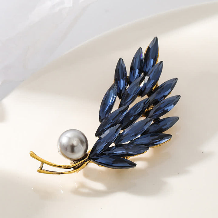 Broche Bouquet de Blé Doré Ancien pour Femme