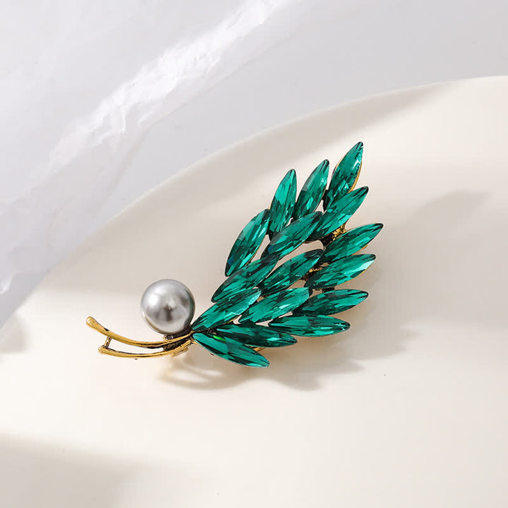 Broche Bouquet de Blé Doré Ancien pour Femme