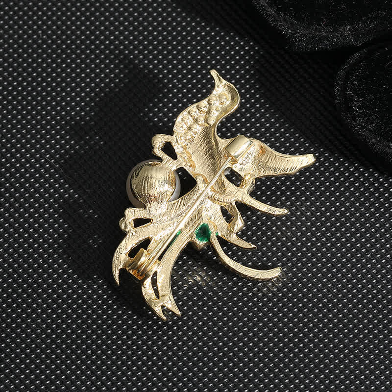 Broche Oiseau Phénix Volant Coloré pour Femme