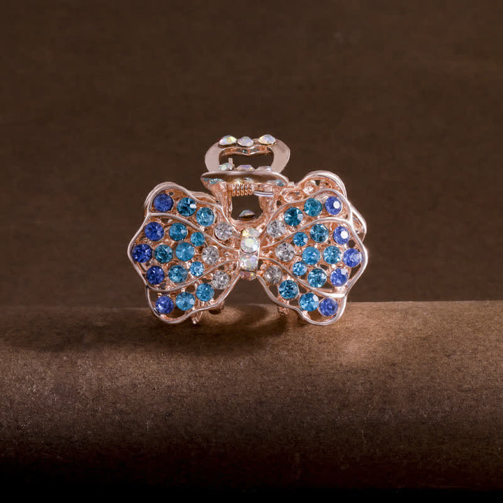 Pince à cheveux en forme de nœud papillon pour femme - Bleu - image 11