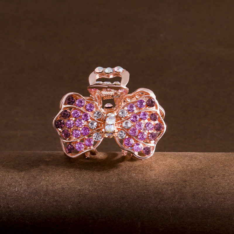 Pince à cheveux en forme de nœud papillon pour femme - Violet - image 0