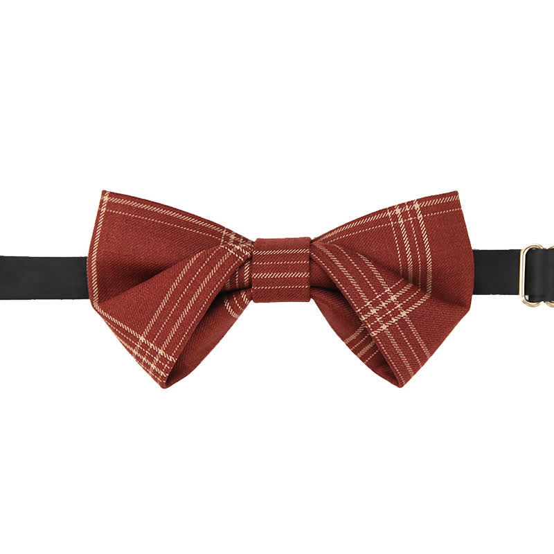 Nœud papillon classique à carreaux de style britannique pour homme