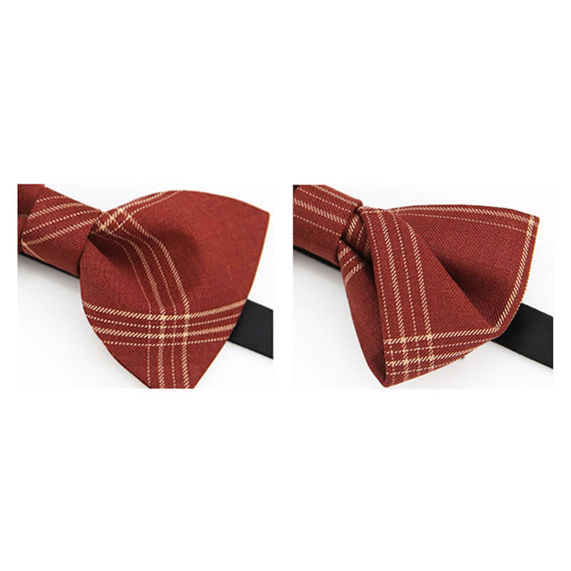 Nœud papillon classique à carreaux de style britannique pour homme