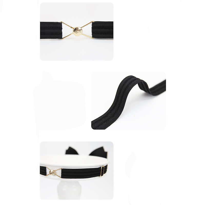 Noeud papillon noir pour homme avec peinture dorée pour mariage