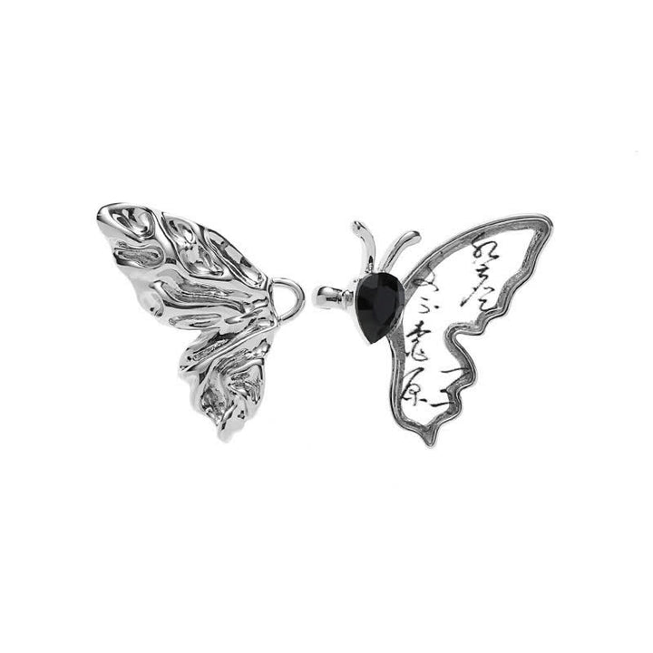 Pince à ceinture en jean avec bouton amovible en forme de papillon pour femme - Papillon - image 0