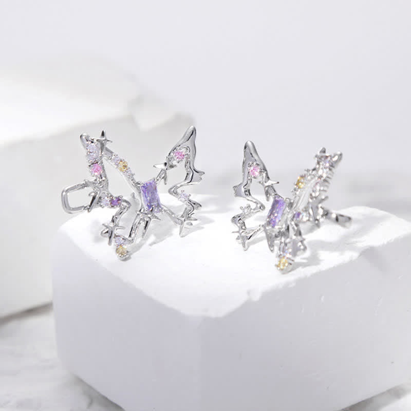 Clip de ceinture papillon de rêve en zircon coloré pour femme