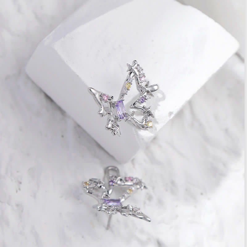 Clip de ceinture papillon de rêve en zircon coloré pour femme