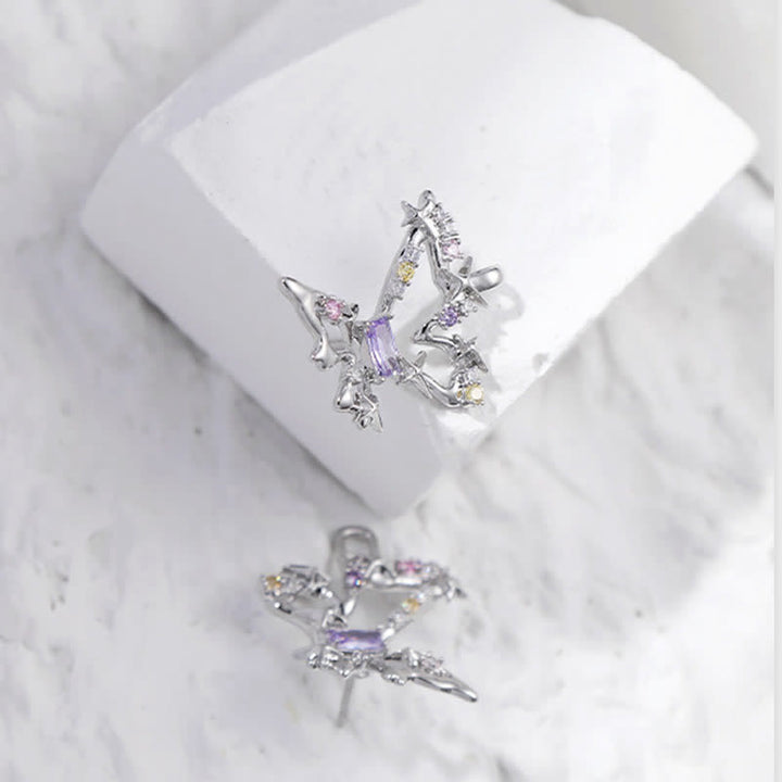 Clip de ceinture papillon de rêve en zircon coloré pour femme