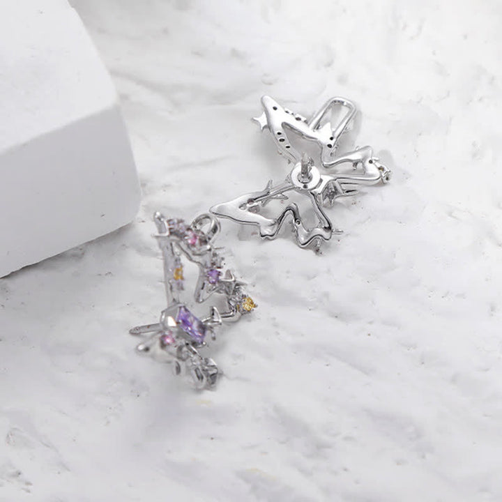 Clip de ceinture papillon de rêve en zircon coloré pour femme