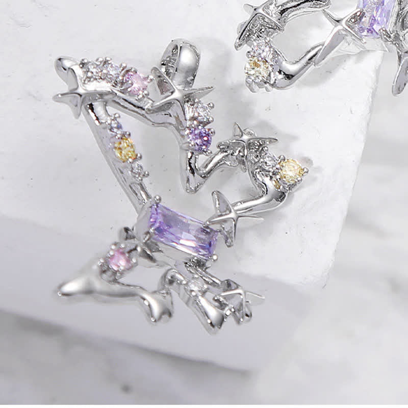 Clip de ceinture papillon de rêve en zircon coloré pour femme
