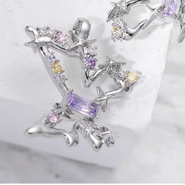 Clip de ceinture papillon de rêve en zircon coloré pour femme