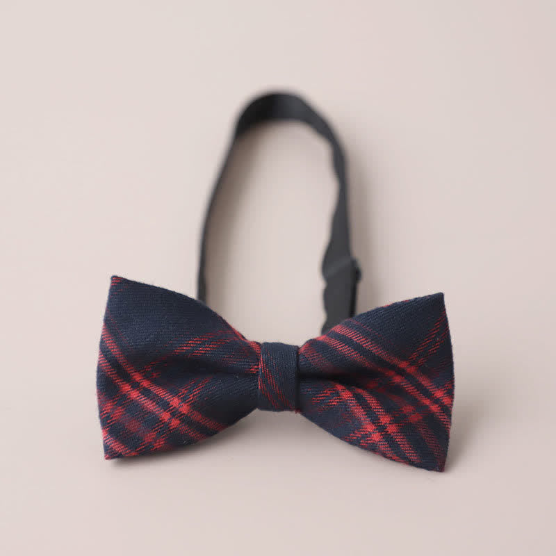 Nœud papillon rétro à carreaux pour homme, style décontracté, formel, pour soirée
