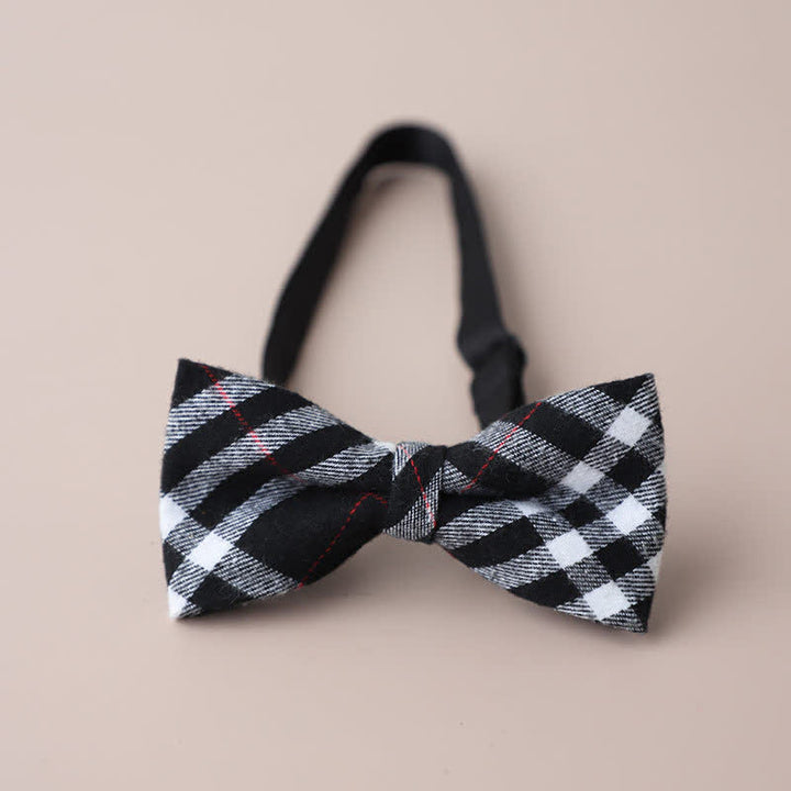 Nœud papillon rétro à carreaux pour homme, style décontracté, formel, pour soirée